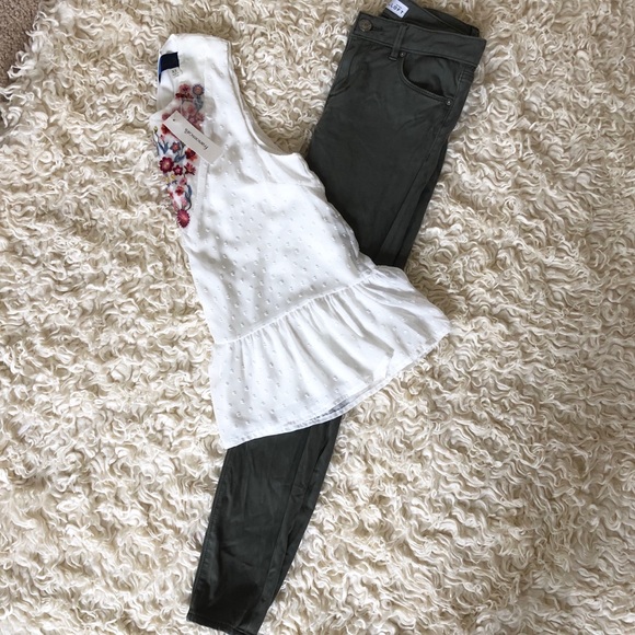 LOFT Olive Green Pants - Picture 3 of 5